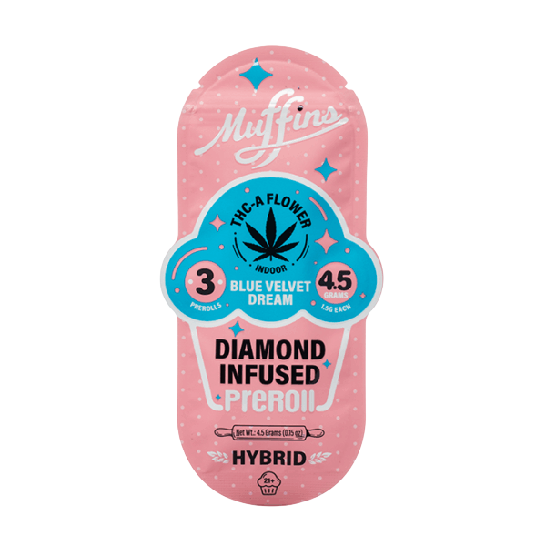 muffins thca flower diamond infused 4.5g prerolls blue velvet dream 600x600 photoroom