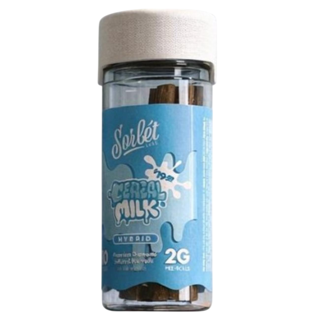 sorbet thca infused pre rolls 2g 10ct cereal milk hyrbid (1) photoroom